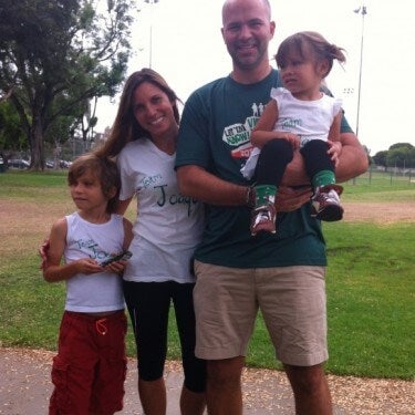 Nick Henning and family for the NFXF Let Em Know 5K!