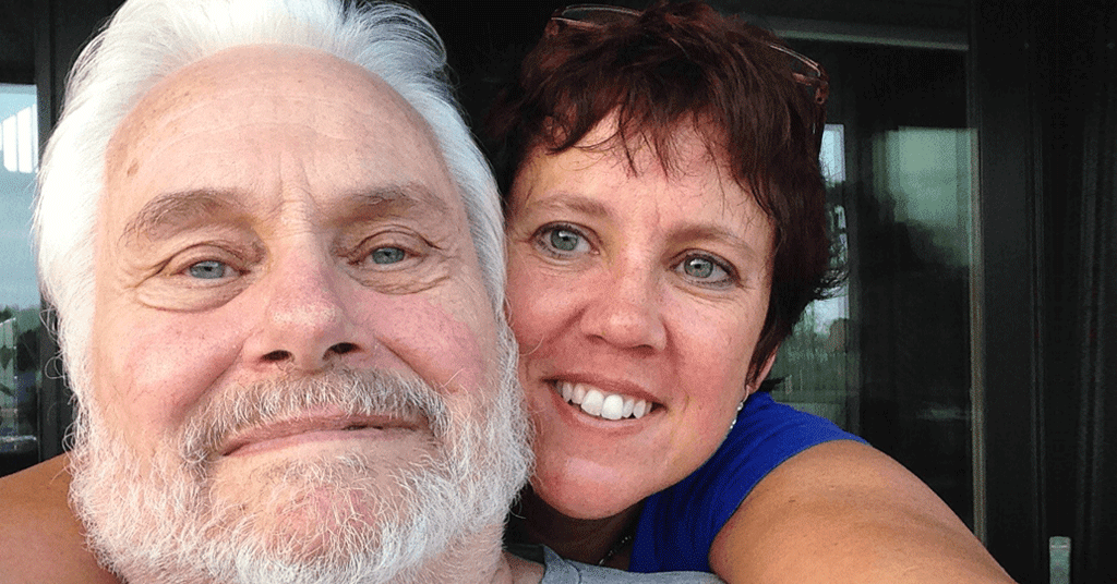 An older male with FXTAS and his caretaker and partner.